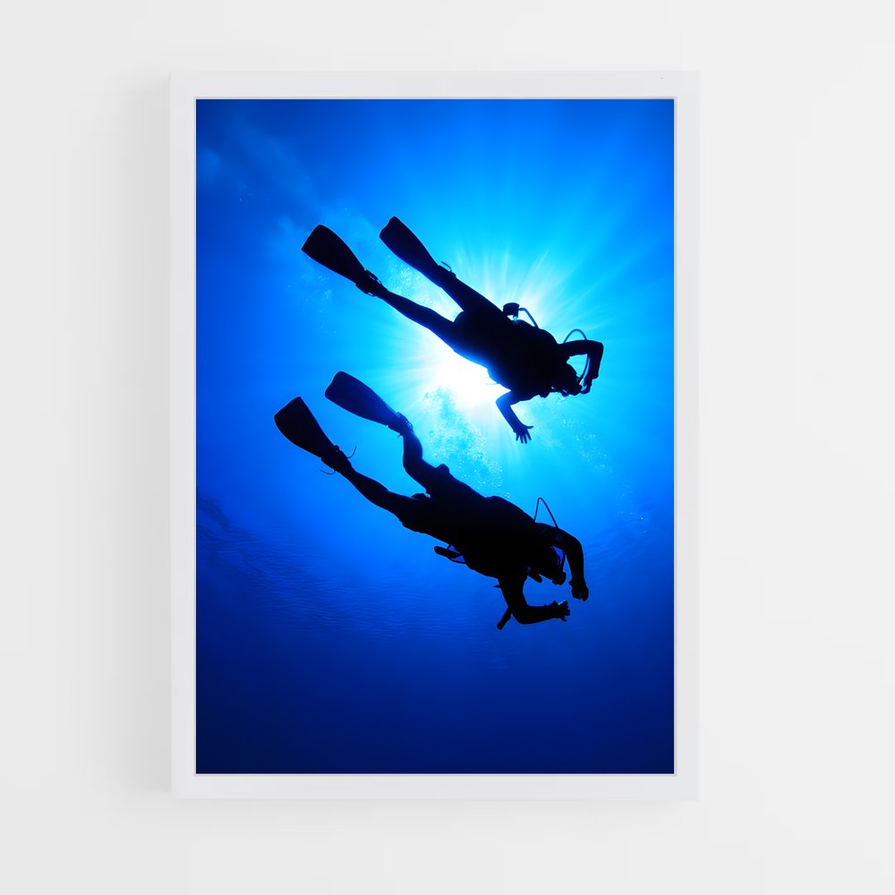 Poster Plongée Profonde – affiche Plongée sous-marine (vue 3)